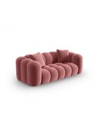 Astro 3-Sitzer-Sofa aus Flamingo-Samt — 208 x 94 x 70 cm