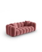 Canapé modulaire velours Astro 4 places flamant - 238x94x70 cm