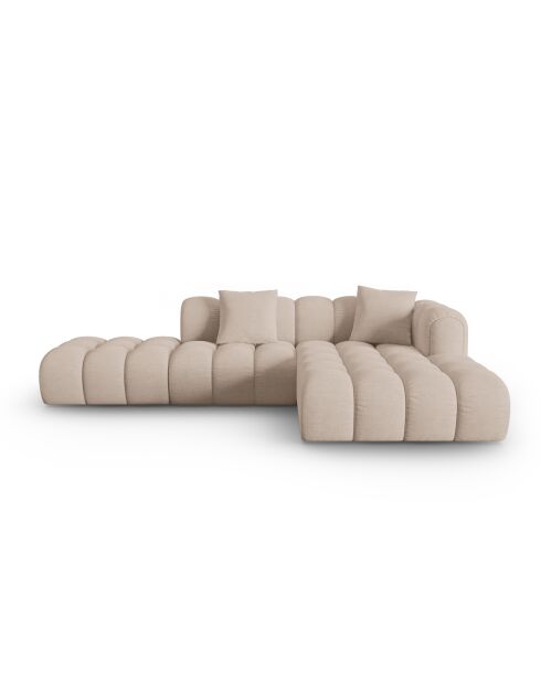 Astro 4-zits Cappuccino modulaire hoekbank rechts - 300x190x70 cm