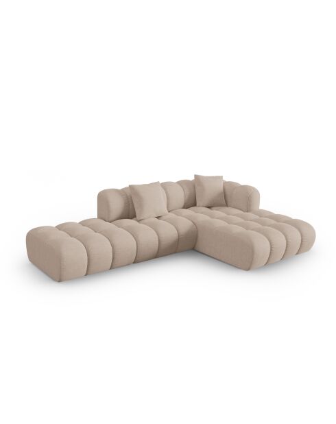 Astro 4-zits Cappuccino modulaire hoekbank rechts - 300x190x70 cm