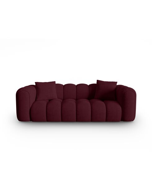 Canapé modulaire Astro 4 places bordeaux - 238x94x70 cm