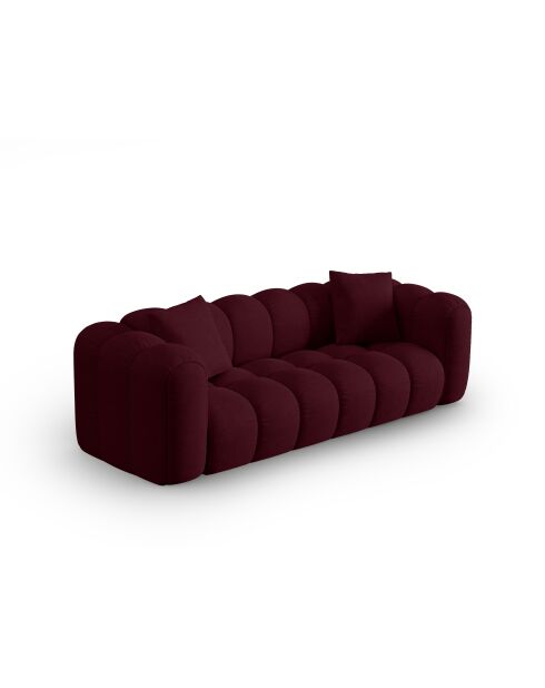 Canapé modulaire Astro 4 places bordeaux - 238x94x70 cm
