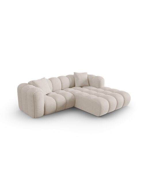 Astro 3-Sitzer modulares rechtes Ecksofa beige - 238x190x70 cm