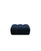 Pouf velours Astro 1 place bleu roi - 90x70x43 cm