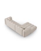 Canapé d'angle gauche modulaire Astro 4 places beige - 300x190x70 cm