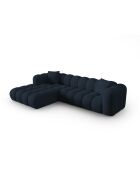 Canapé d'angle gauche modulaire Astro 4 places bleu roi - 300x190x70 cm