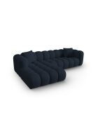 Canapé d'angle gauche modulaire Astro 4 places bleu roi - 300x190x70 cm