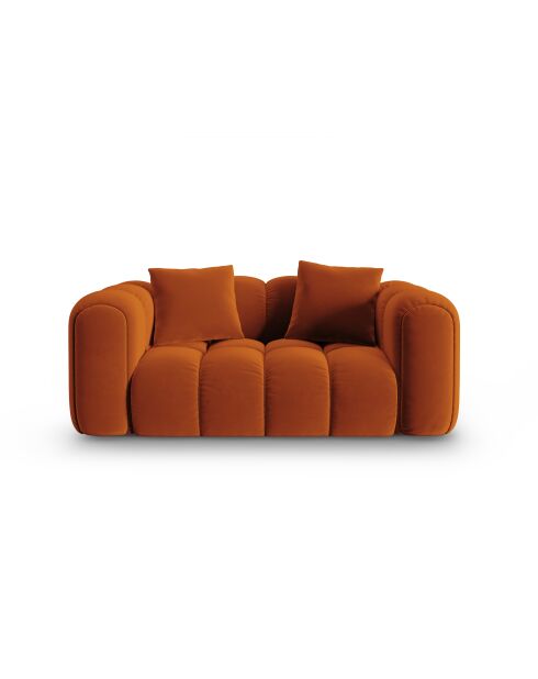 Astro 2-Sitzer-Samtsofa Terrakotta - 178x94x70 cm