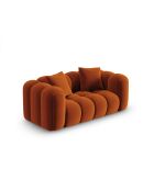 Astro 2-Sitzer-Samtsofa Terrakotta - 178x94x70 cm