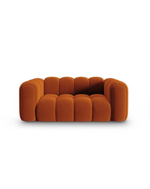 Astro 2-Sitzer-Samtsofa Terrakotta - 178x94x70 cm