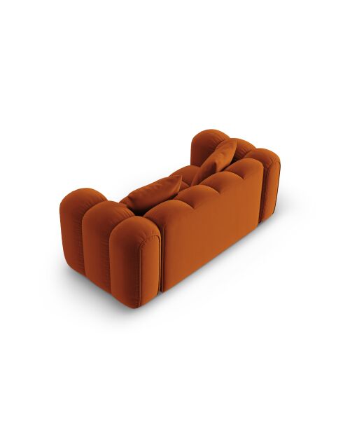 Astro 2-Sitzer-Samtsofa Terrakotta - 178x94x70 cm