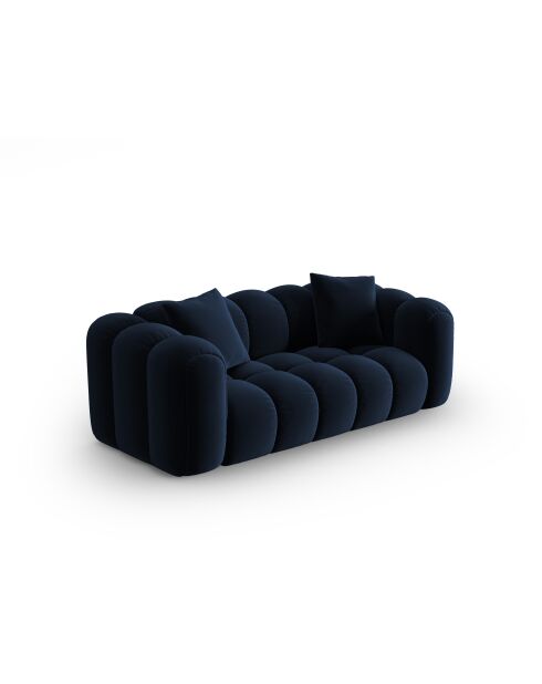 Astro 3-Sitzer-Samtsofa Königsblau - 208x94x70 cm