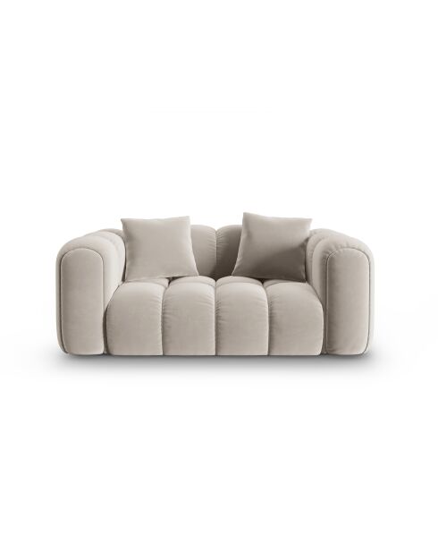 Astro 2-Sitzer-Samtsofa ecru - 178x94x70 cm