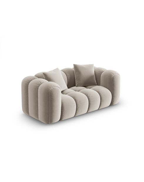 Astro 2-Sitzer-Samtsofa ecru - 178x94x70 cm