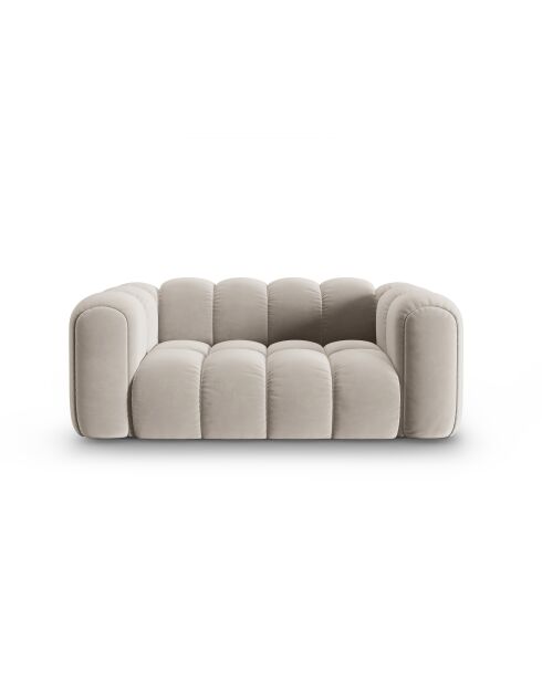 Astro 2-Sitzer-Samtsofa ecru - 178x94x70 cm