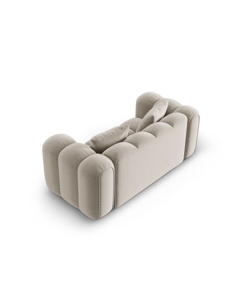 Astro 2-Sitzer-Samtsofa ecru - 178x94x70 cm