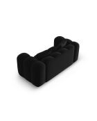 Astro 2-Sitzer-Sofa aus schwarzem Samt - 178x94x70 cm