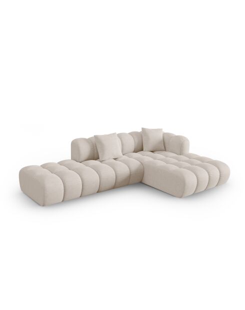 Astro 4-Sitzer beiges modulares rechtes Ecksofa - 300x190x70 cm