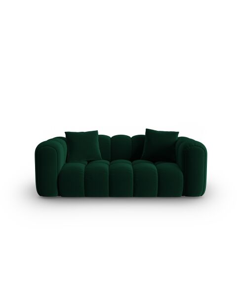 Astro 3-Sitzer-Sofa aus Samt flaschengrün - 208x94x70 cm