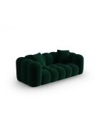 Astro 3-Sitzer-Sofa aus Samt flaschengrün - 208x94x70 cm