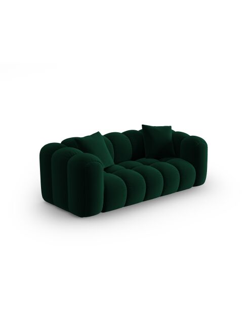 Astro 3-Sitzer-Sofa aus Samt flaschengrün - 208x94x70 cm