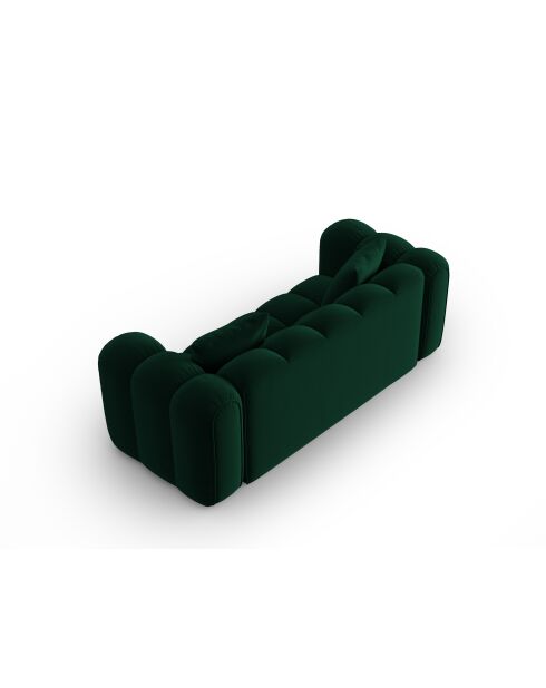 Astro 3-Sitzer-Sofa aus Samt flaschengrün - 208x94x70 cm