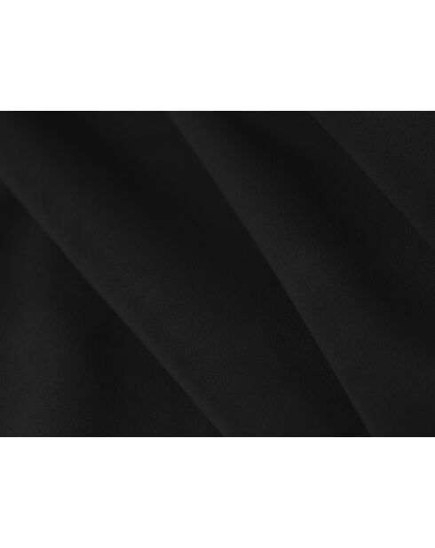 Canapé d'angle gauche velours modulable Astro 4 places noir - 300x190x70 cm