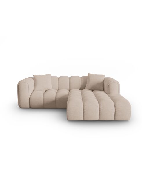 Astro 3-Sitzer modulares rechtes Ecksofa Cappuccino - 238x190x70 cm