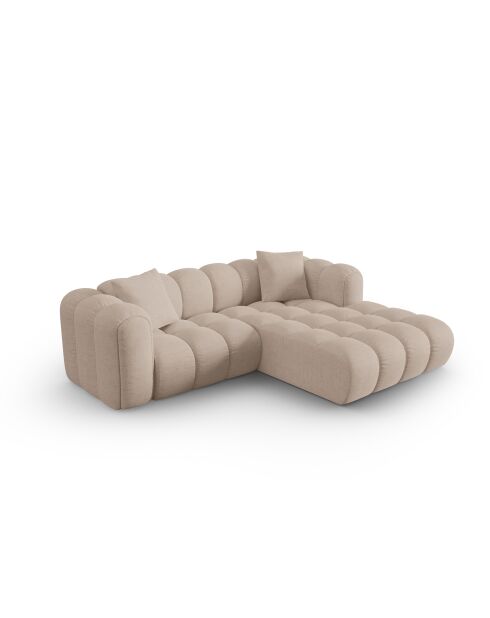 Astro 3-Sitzer modulares rechtes Ecksofa Cappuccino - 238x190x70 cm
