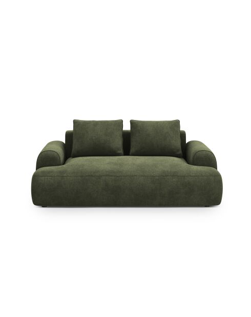 Canapé velours Orion 2 places vert - 175x100x84 cm