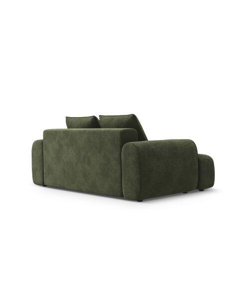 Canapé velours Orion 2 places vert - 175x100x84 cm