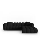 Astro 4-Sitzer schwarzes modulares rechtes Ecksofa - 300x190x70 cm