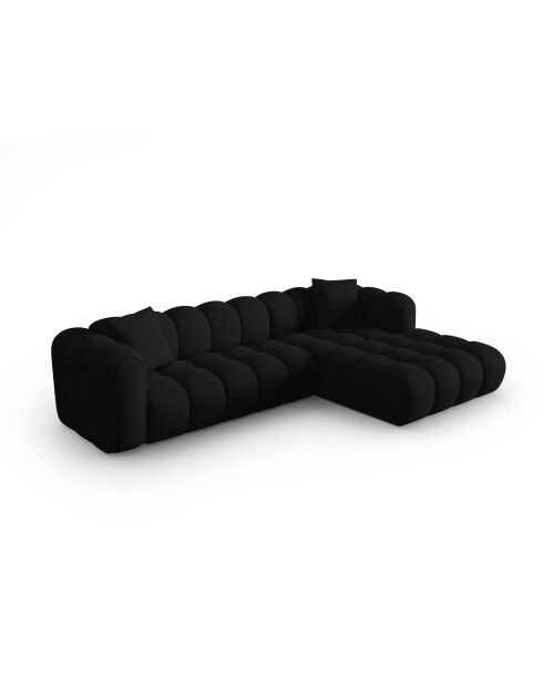 Astro 4-Sitzer schwarzes modulares rechtes Ecksofa - 300x190x70 cm