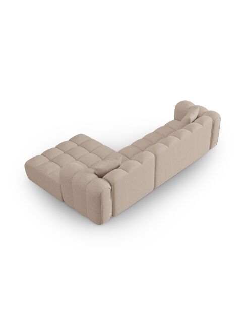 Astro 4-Sitzer Cappuccino modulares rechtes Ecksofa - 300x190x70 cm