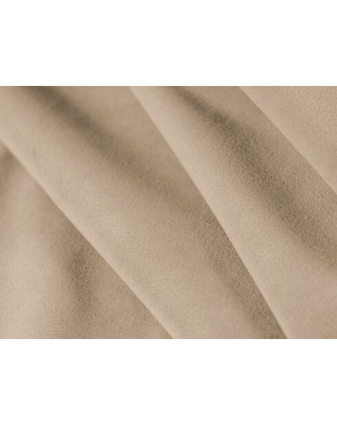 Canapé d'angle gauche velours modulable Astro 4 places le sable - 300x190x70 cm