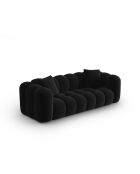 Astro Modulares 4-Sitzer-Sofa aus schwarzem Samt - 238 x 94 x 70 cm
