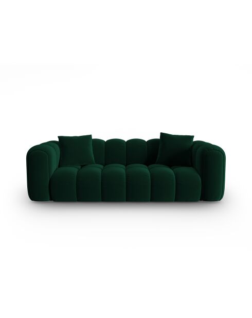 Astro 4-zits fluwelen modulaire bank fles groen - 238x94x70 cm