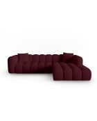 Astro 4-Sitzer Bordeaux modulares rechtes Ecksofa - 300x190x70 cm