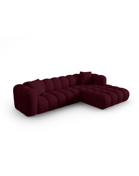 Astro 4-Sitzer Bordeaux modulares rechtes Ecksofa - 300x190x70 cm