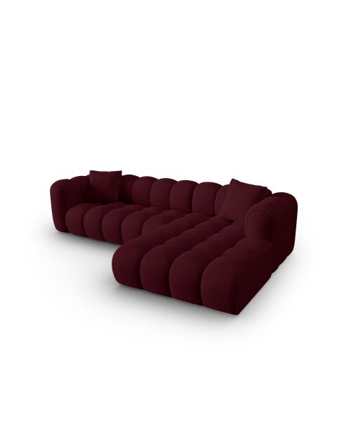 Astro 4-Sitzer Bordeaux modulares rechtes Ecksofa - 300x190x70 cm