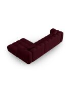 Astro 4-Sitzer Bordeaux modulares rechtes Ecksofa - 300x190x70 cm