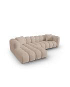 Canapé d'angle gauche modulaire Astro 4 places cappuccino - 300x190x70 cm