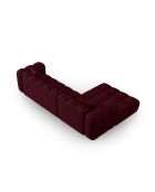 Canapé d'angle gauche modulaire Astro 4 places bordeaux - 300x190x70 cm