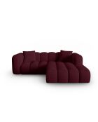 Astro 3-Sitzer Bordeaux modulares rechtes Ecksofa - 238x190x70 cm