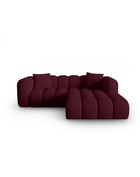 Astro 3-Sitzer Bordeaux modulares rechtes Ecksofa - 238x190x70 cm