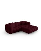 Astro 3-Sitzer Bordeaux modulares rechtes Ecksofa - 238x190x70 cm