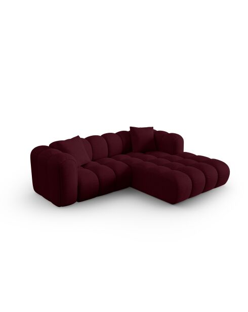 Astro 3-Sitzer Bordeaux modulares rechtes Ecksofa - 238x190x70 cm