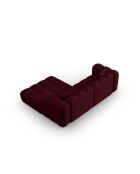 Astro 3-Sitzer Bordeaux modulares rechtes Ecksofa - 238x190x70 cm