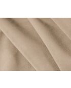 Canapé d'angle gauche velours modulable Astro 3 places le sable - 238x190x70 cm