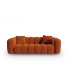 Modulares 4-Sitzer-Sofa Astro aus Terrakottasamt — 238 x 94 x 70 cm